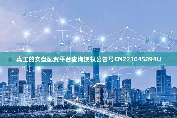 真正的实盘配资平台查询授权公告号CN223045894U